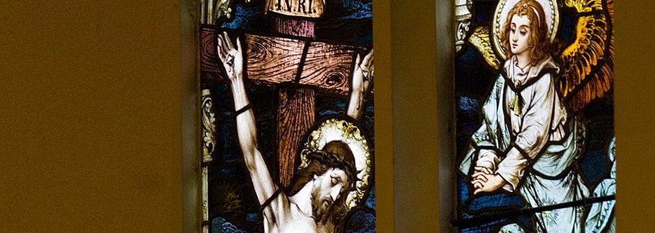 Lenten Series Stained Glass Window