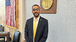 Ahmed Shehata, pictured here in the Senate Judiciary Room prior to testifying before the Senate Judiciary Committee