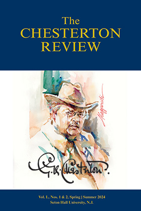 Front Cover of The Chesterton Review.