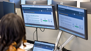 Student Working  Cyber