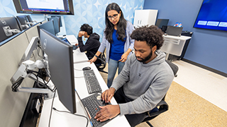 Students Working Cyber