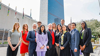 Diplomacy students and faculty