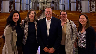 epdp posing inside the cathedral basilica of sacred heart