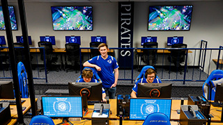 Seton hall esports lab.