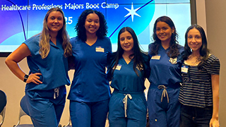 Incoming students at Seton Hall’s first-ever Healthcare Professions Major Bootcamp.
