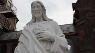 jesus-statue-chapelx320 A photo of outside of the Chapel of the Immaculate Conception