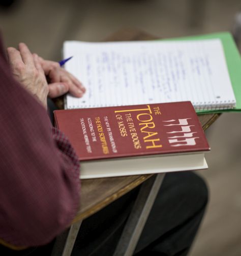 A photo of religious texts