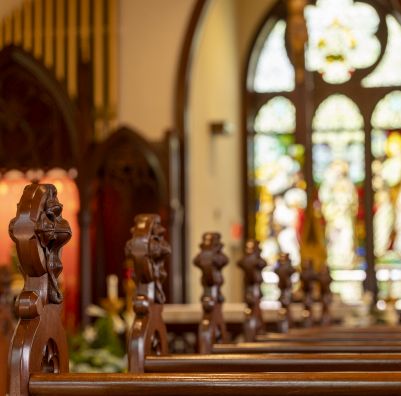 A photo of a church