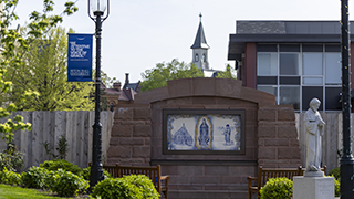 Marian mosaic in the University Center