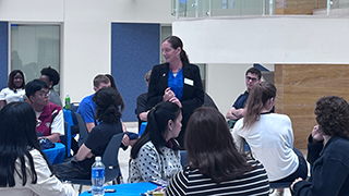 Mary Kate Naatus welcomed students