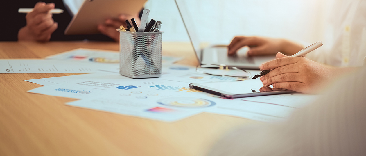 Project Planning materials on a table Project Planning materials on a table