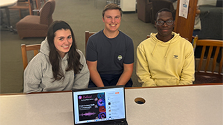 Students in the Qisasna Virtual Exchange Program