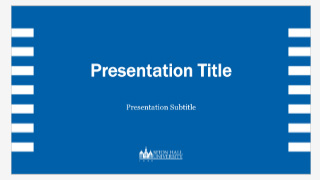 Seton Hall Branded Powerpoint Template