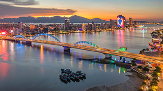 Vietnam Dragon Bridge at Da Nang