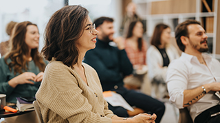 people attending a workshop